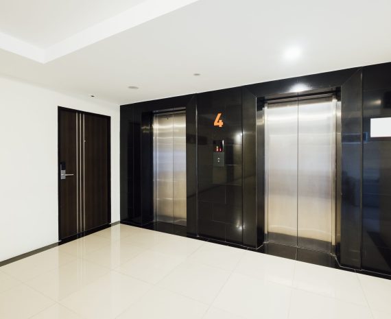 elevator in building